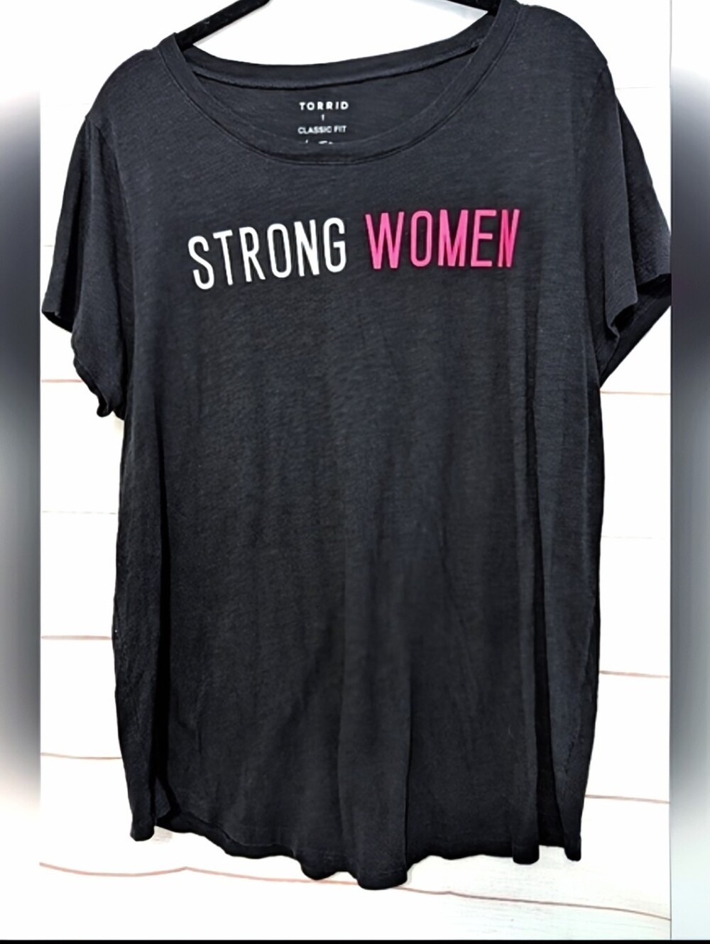 Nwot Torrid Women's Black Graphic Tee - Strong Women Size 1X